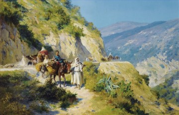 移住するアラブ人 ユージン・ジラルデ 東洋学者 Oil Paintings